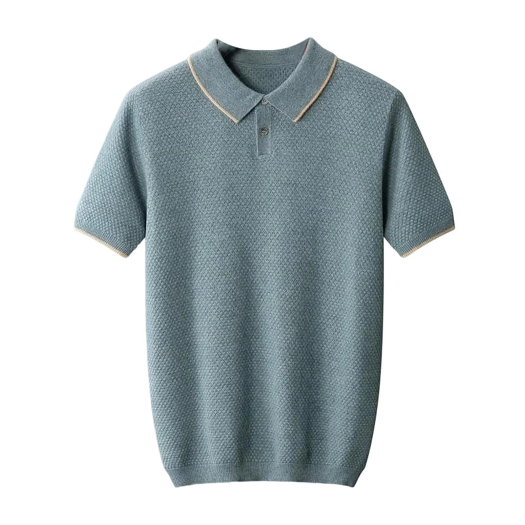 Cashmere Knit Polo Sweater