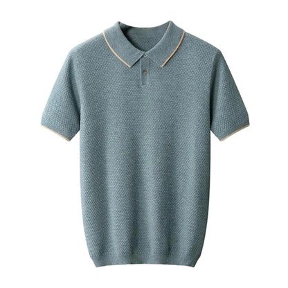 Cashmere Knit Polo Sweater