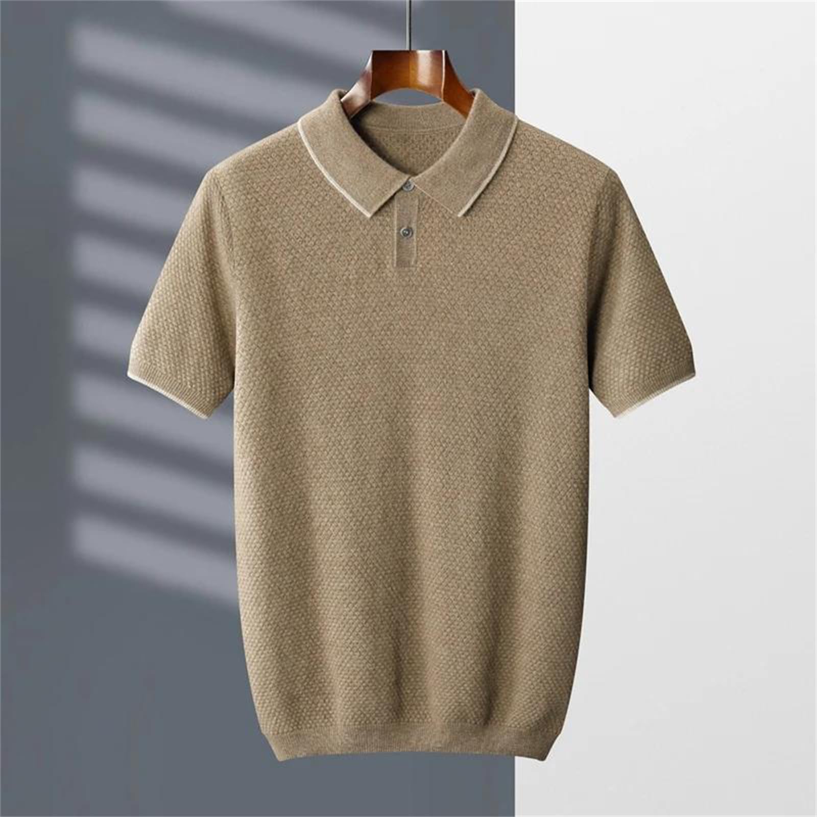 Cashmere Knit Polo Sweater