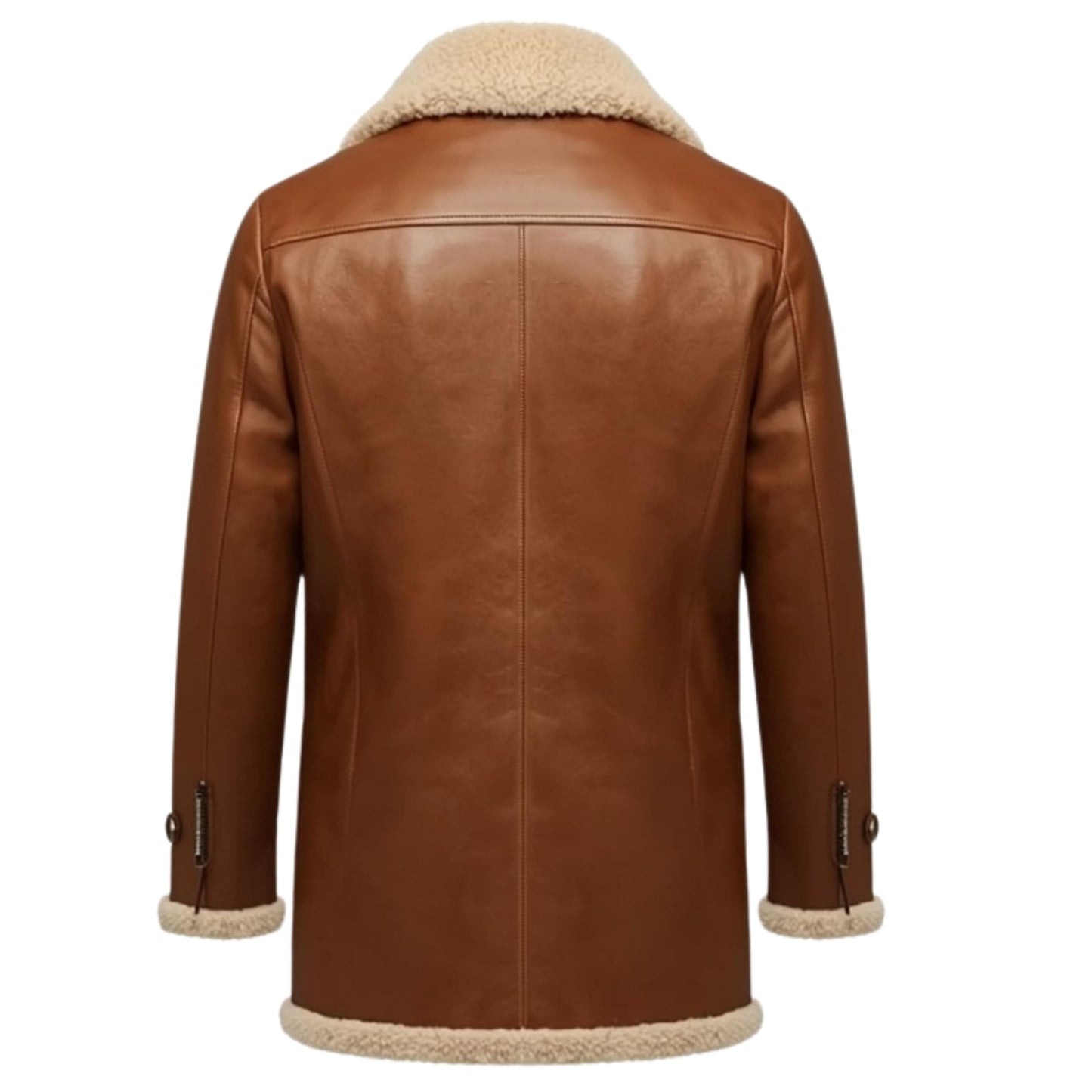 Leather Shearling Winter Coat