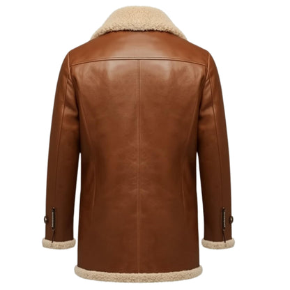 Leather Shearling Winter Coat