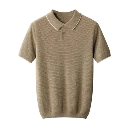 Cashmere Knit Polo Sweater