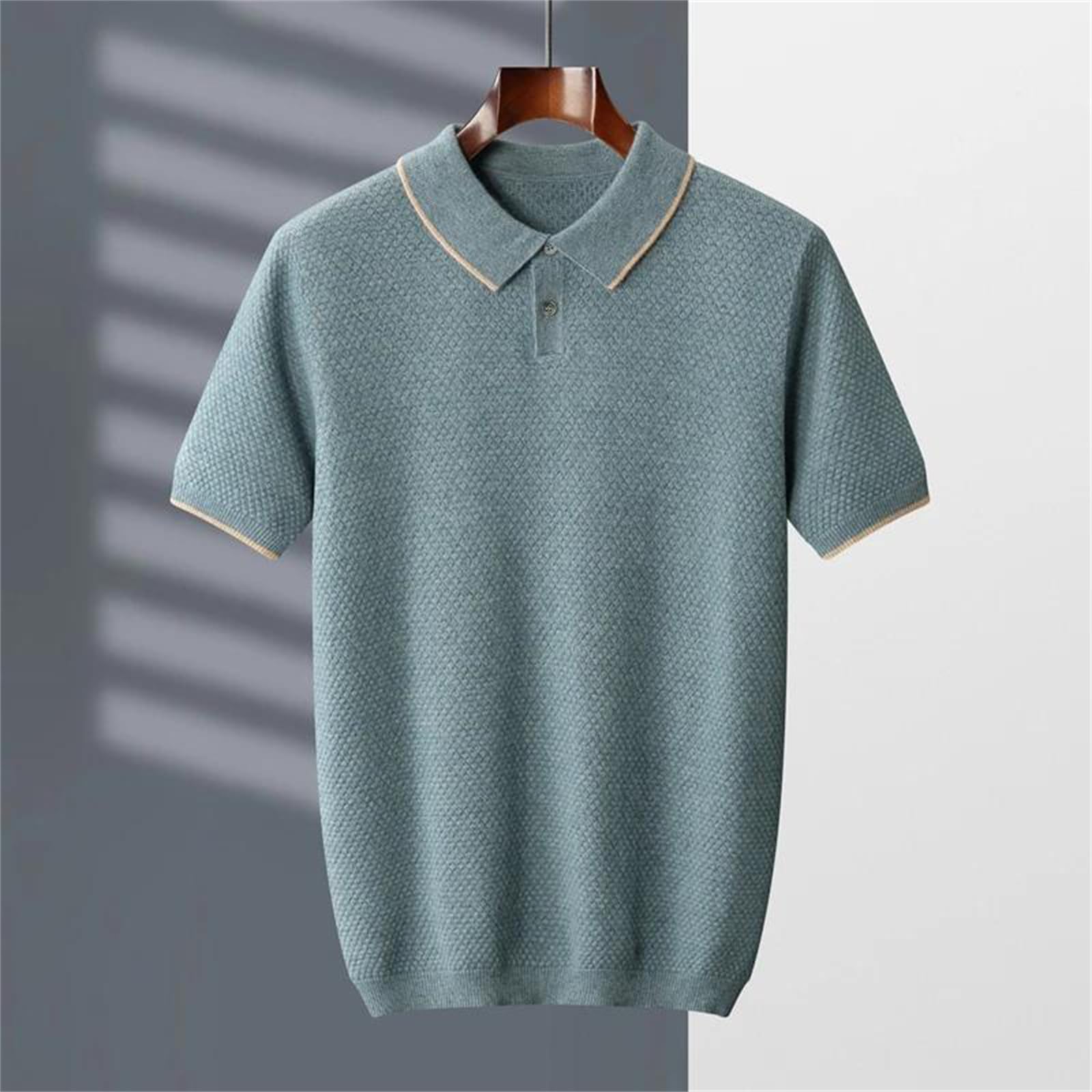Cashmere Knit Polo Sweater