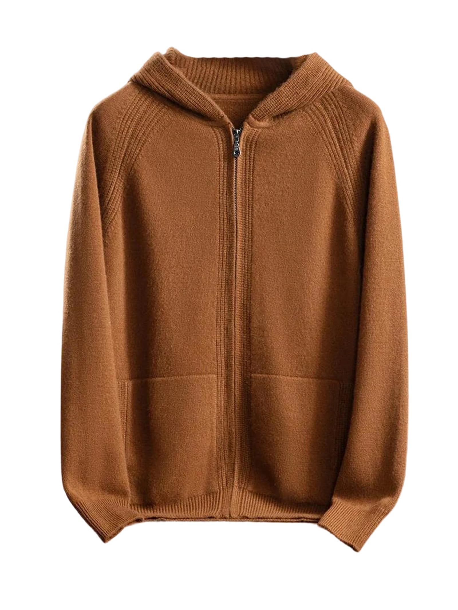 Full-Zip Cashmere Hoodie