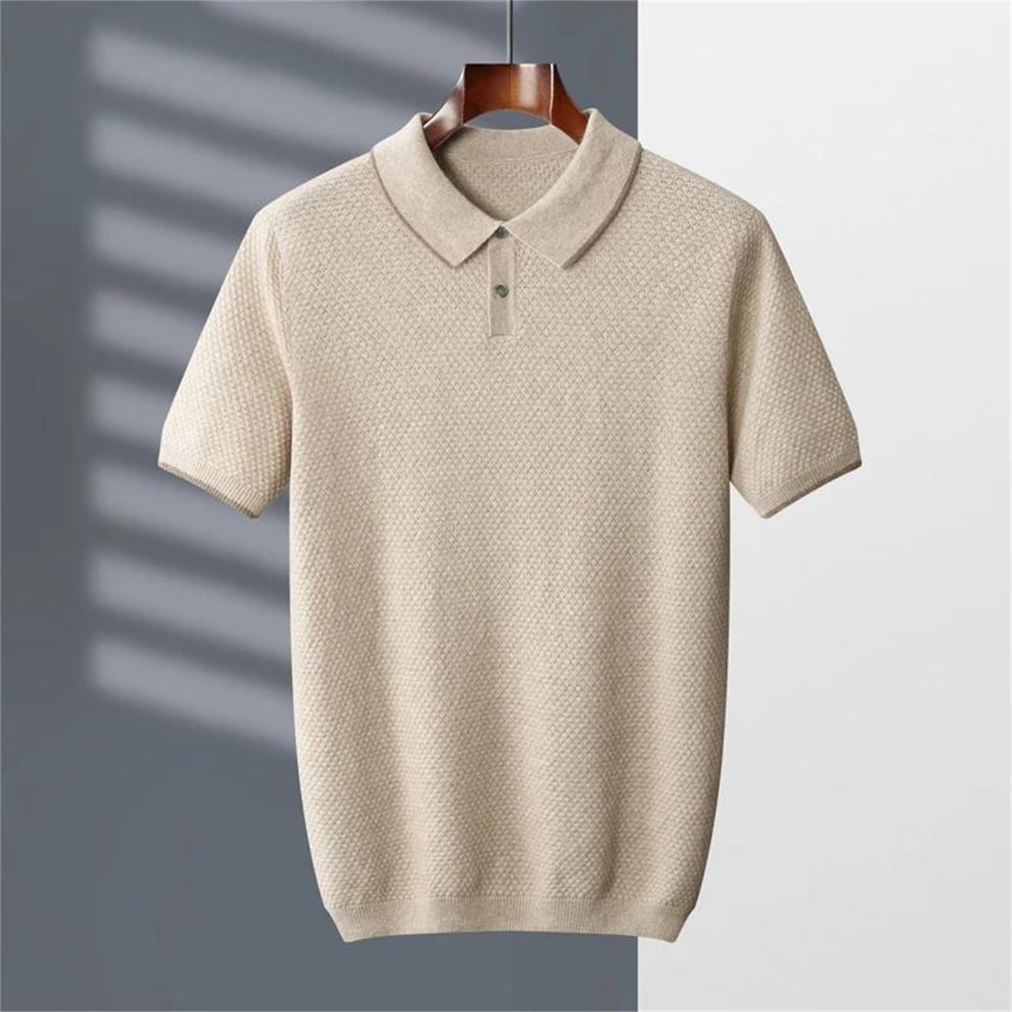 Cashmere Knit Polo Sweater