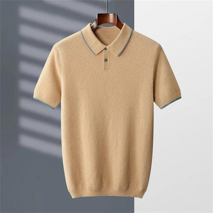 Cashmere Knit Polo Sweater