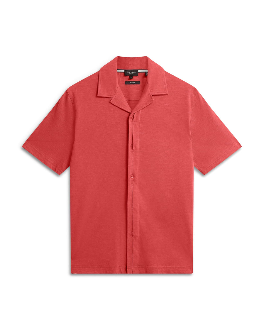 Linen Blend Johnny Collar Polo