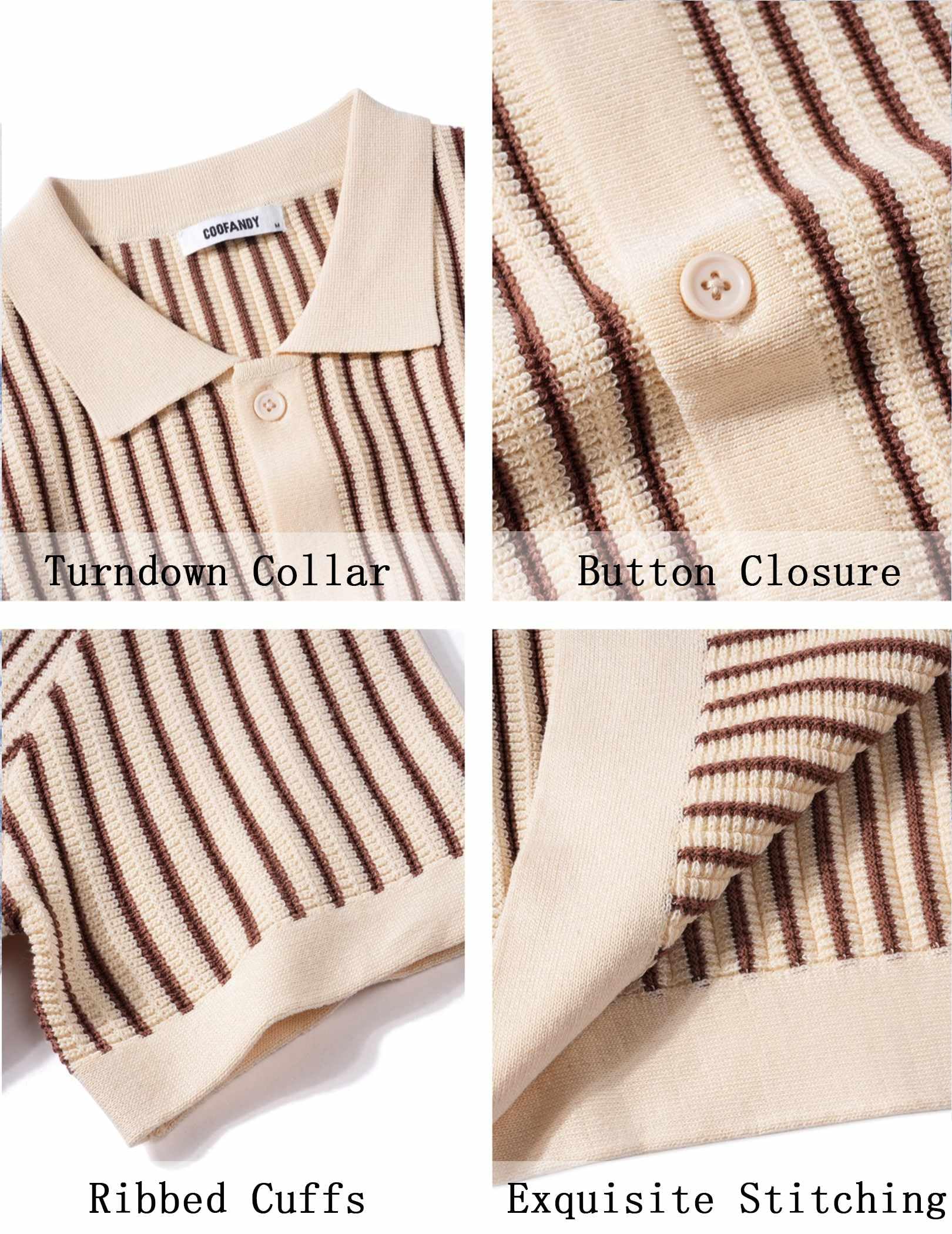 Knit Short-Sleeve Button-Down Shirt
