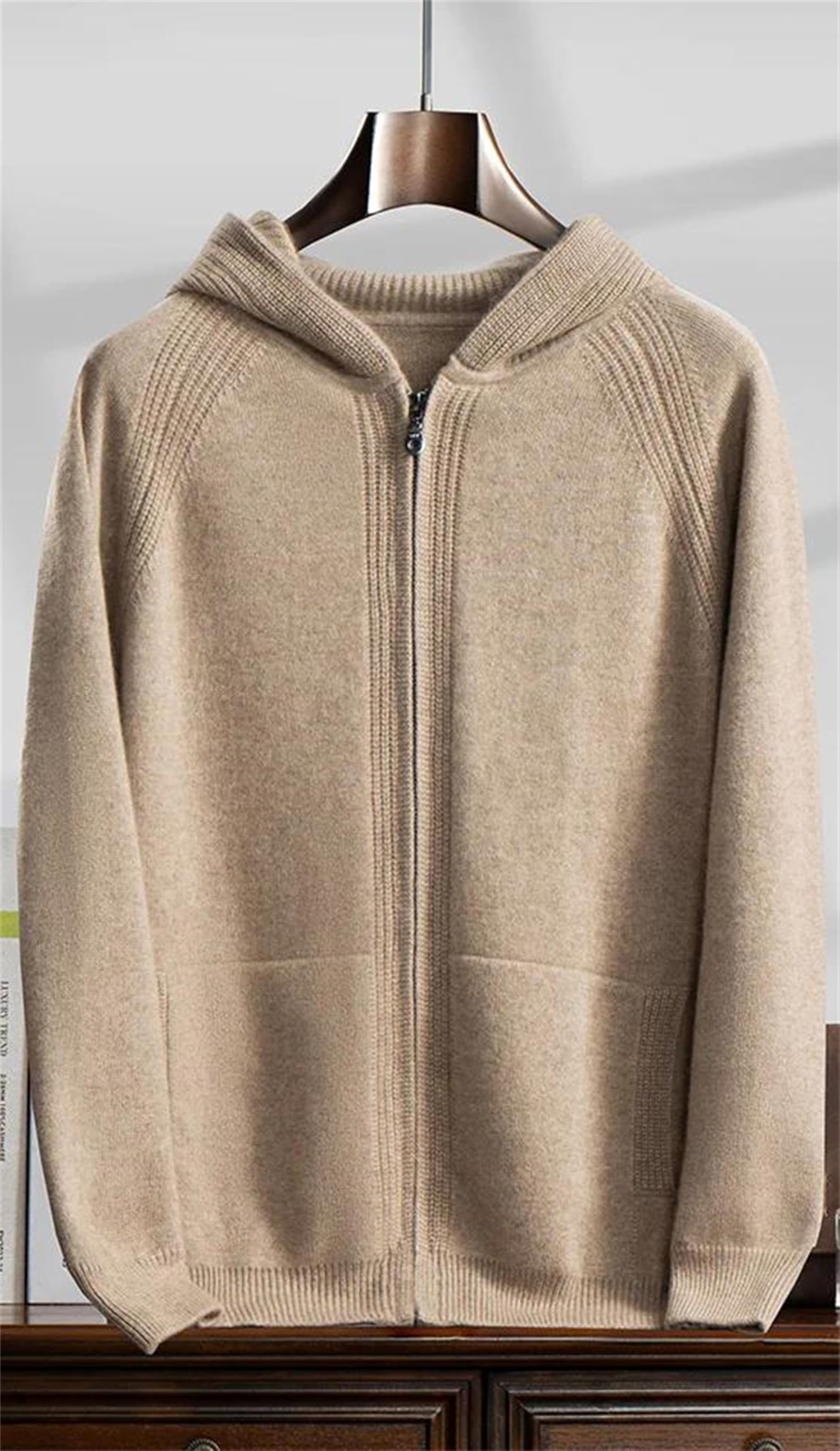 Full-Zip Cashmere Hoodie