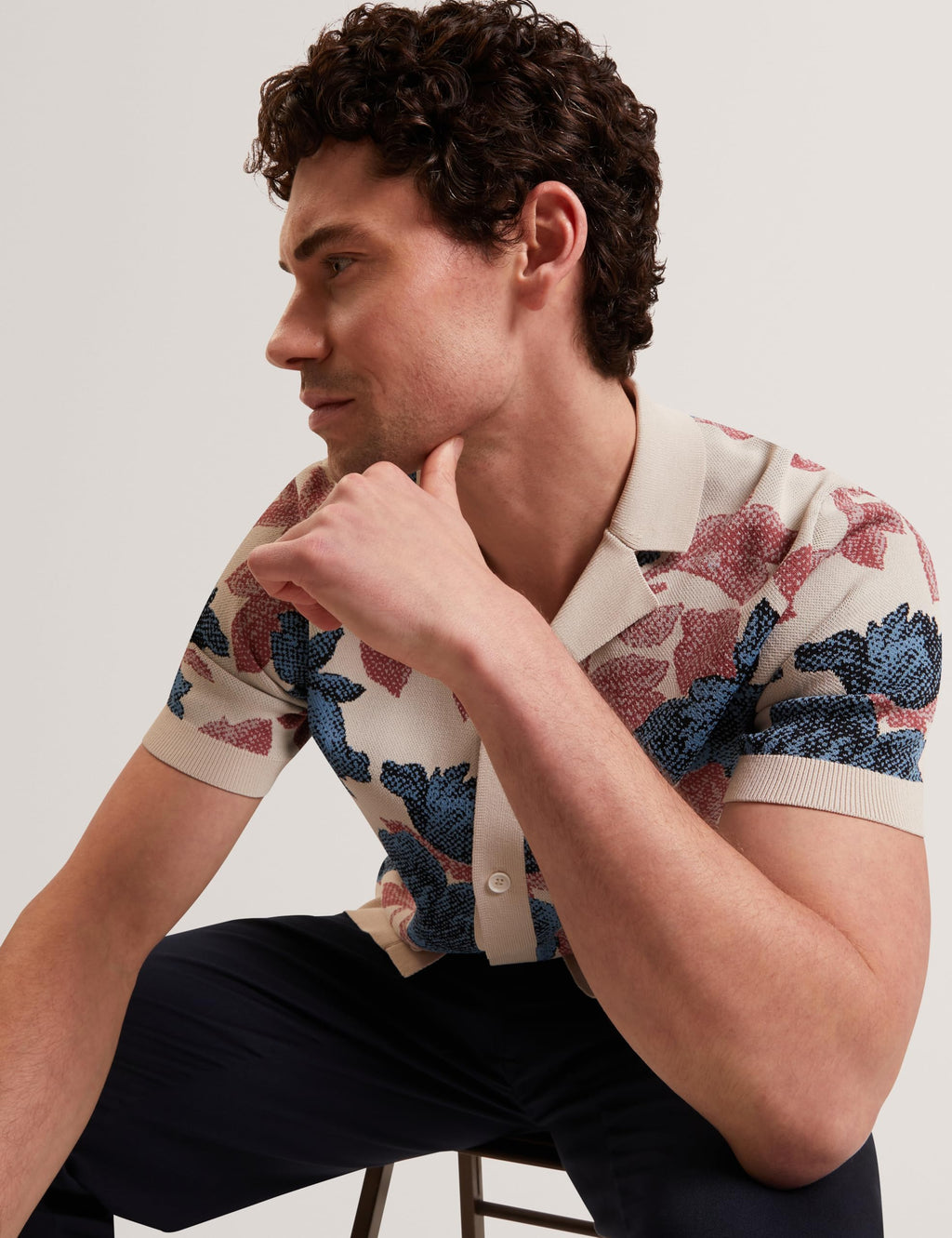 Heavyweight Knit Short Sleeve Top