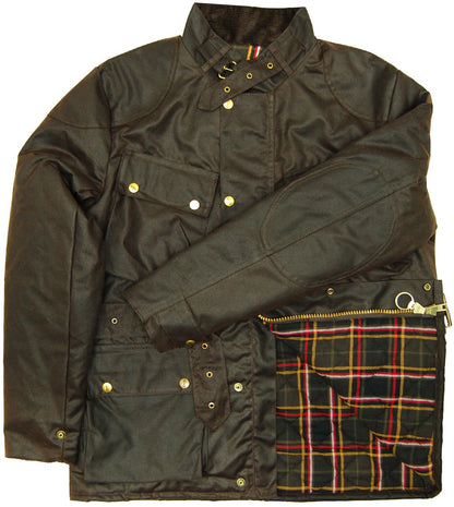 Quilted Wax Biker Jacket