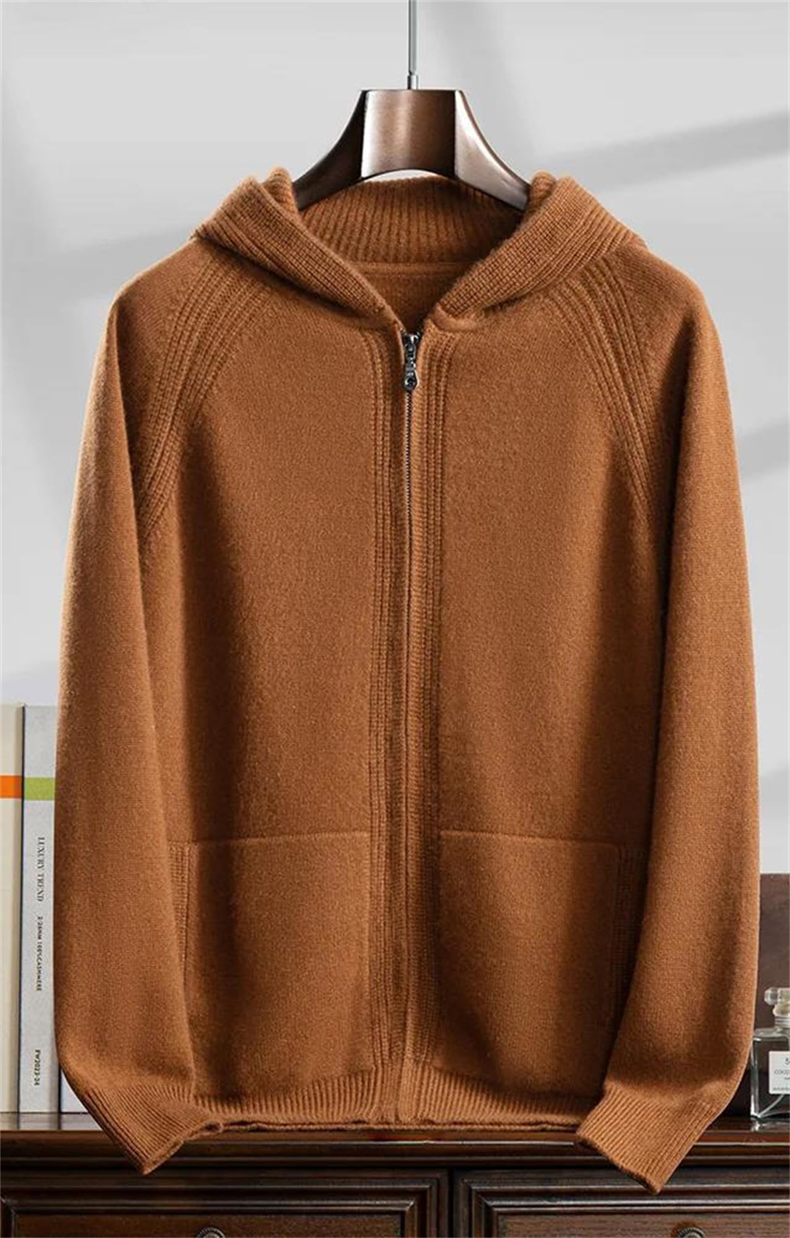 Full-Zip Cashmere Hoodie